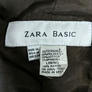 Zara Basic dark chocolate coat Sz M